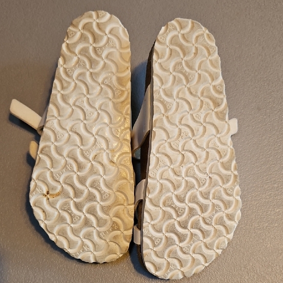 Birkenstock Cream Double Strap Sandals - Picture 4 of 10